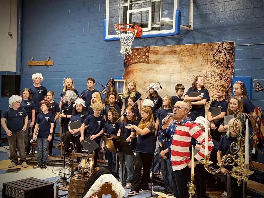 Rock Branch Elementary’s choir presented The Dawn of Liberty last week to honor America’s 250th birthday! Jefferson, Adams, Franklin, congressional wives, the Continental Congress, tyrannical King George III, and colonists’ battle cries—each forging the American dream—were brought to musical life in a dynamic tribute to our country’s founding. “We the people stand proud!” 🇺🇸🎶