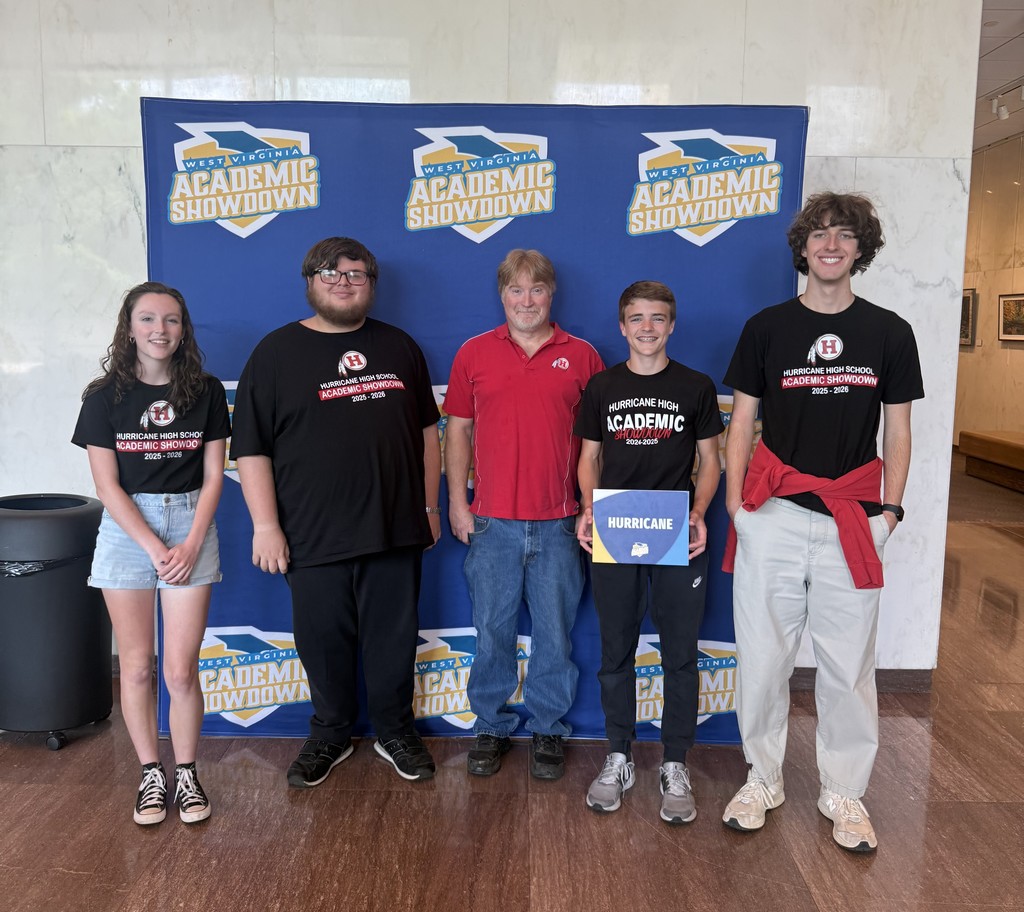 🎉 Congratulations to the Hurricane High School Academic Showdown Team! 🎉 We are proud to celebrate an outstanding achievement by the Hurricane High School Academic Showdown Team, who finished 4th in the state today! This incredible accomplishment reflects countless hours of preparation, teamwork, and academic excellence. A special shoutout to the team members and coach who made this success possible:  Paige Kelly Connor Westfall Lenon Hodge Bear Fuller Coach Mr. Dimsdale  Your dedication and determination truly represent Hurricane High School with pride. Way to compete at the highest level—congratulations on an amazing season and a well-earned state finish! 👏📚🏆