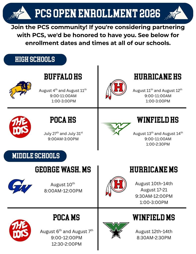 2026 PCS Secondary open enrollment dates