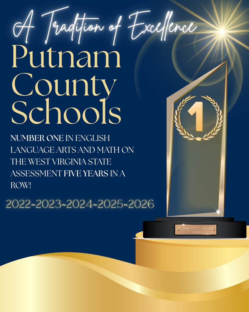 Putnam County Schools number 1 in ELA and Math 5 years running