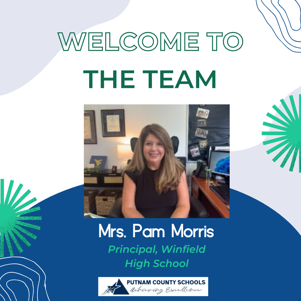 Welcome to the team, Mrs. Pam Morris at WHS Principal 