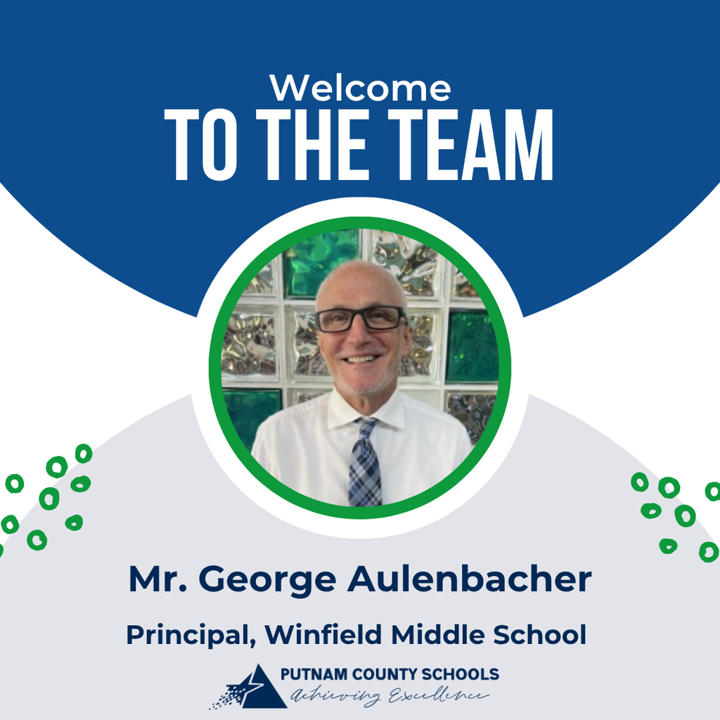 Welcome to the team, Mr. Aulenbacher, Principal WMS 