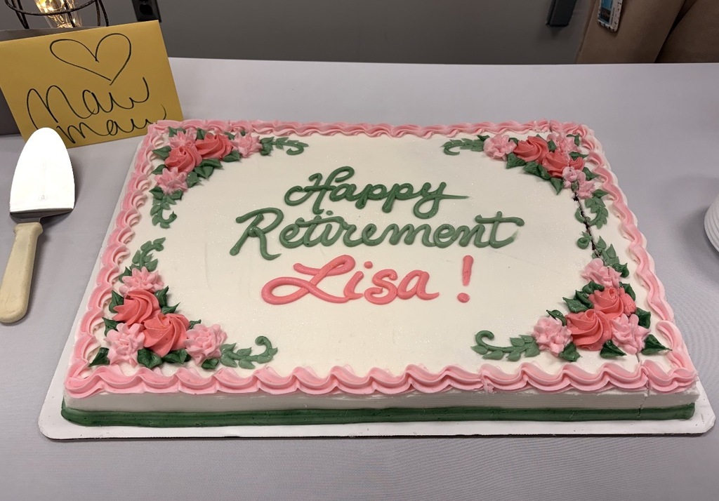 Retirement cake, Happy Retirement Lisa 