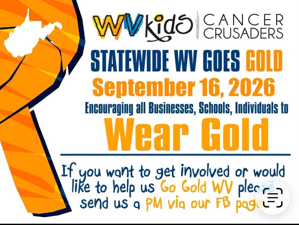 WV Kids Cancer Crusaders Go Gold on September 16th. 