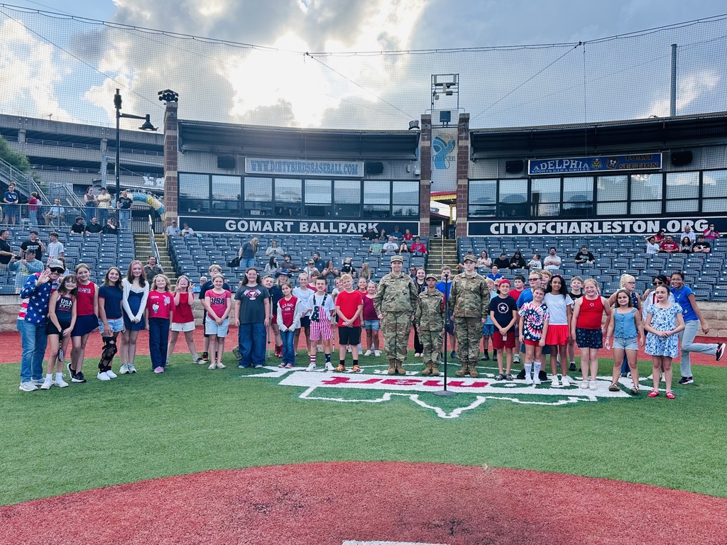 RBES Choir Sings National Anthem for the Dity Birds Game 