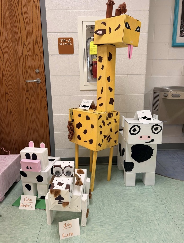 cows made from shapes