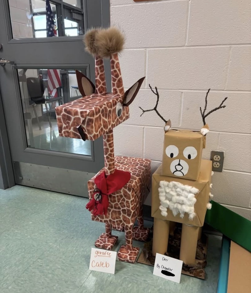 Deer made from shapes