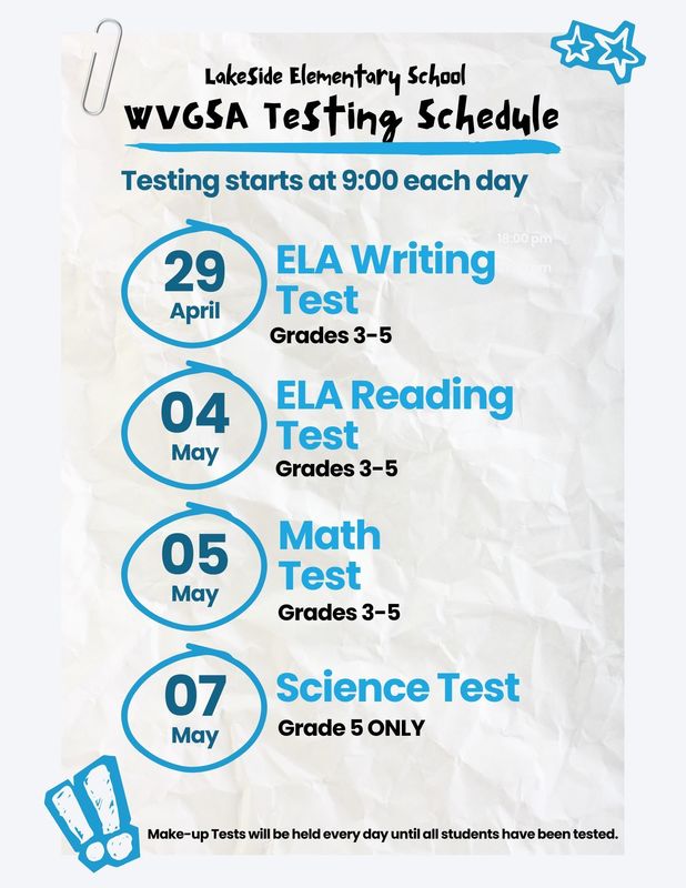 WVGSA Schedule