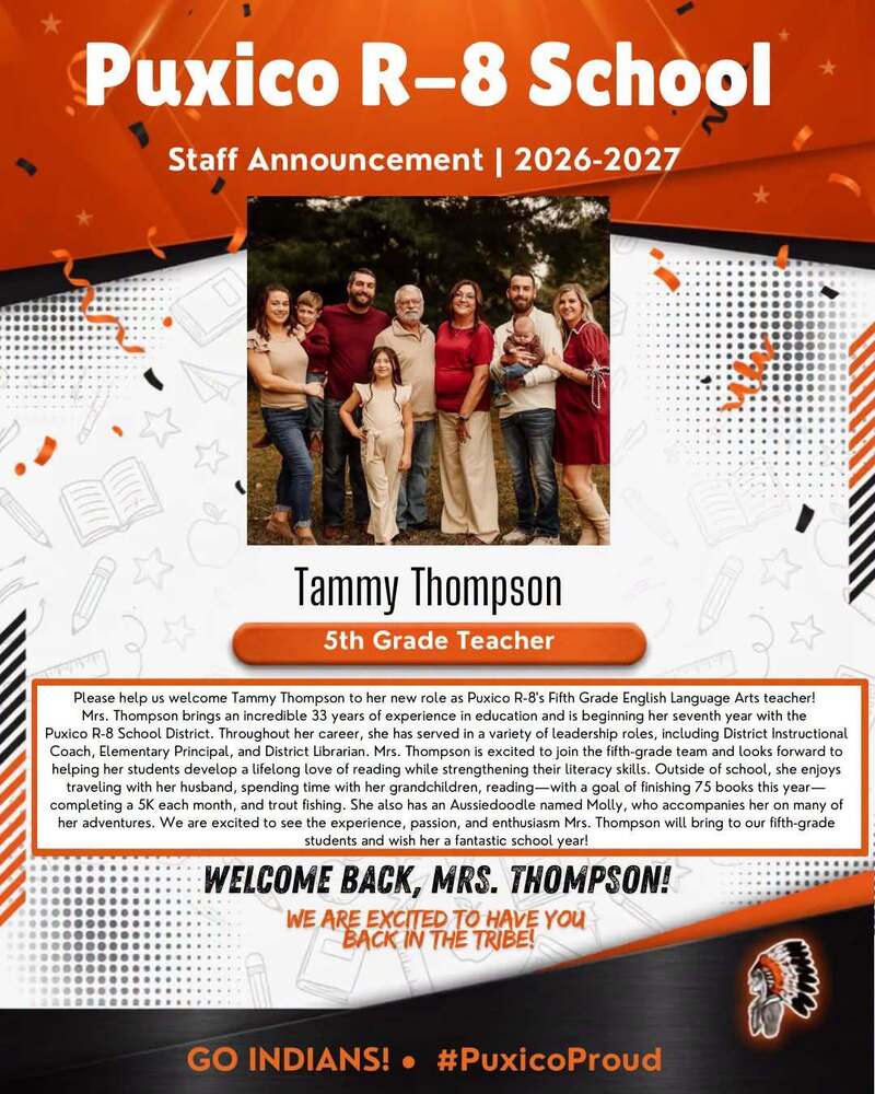 We are excited that you love to teach, Mrs. Thompson! Welcome back!