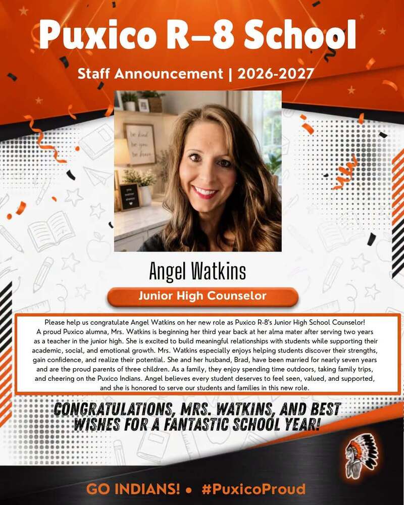 Our junior high is lucky to have you, Mrs. Watkins!