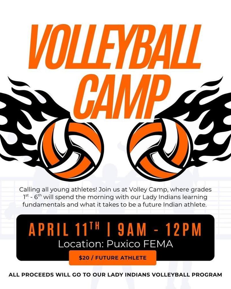 Booster Volleyball Camp NEW DATE!