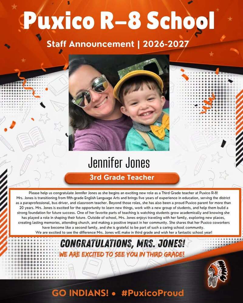Look out Third Grade! Here comes Mrs. Jennifer Jones!