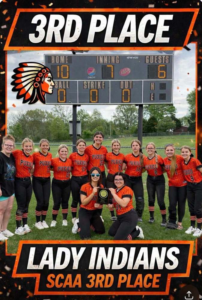 Lady Indians softball team picture
