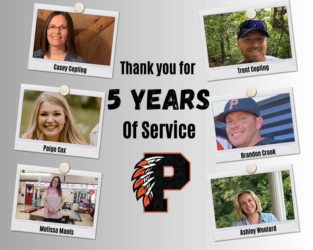 5 years of service