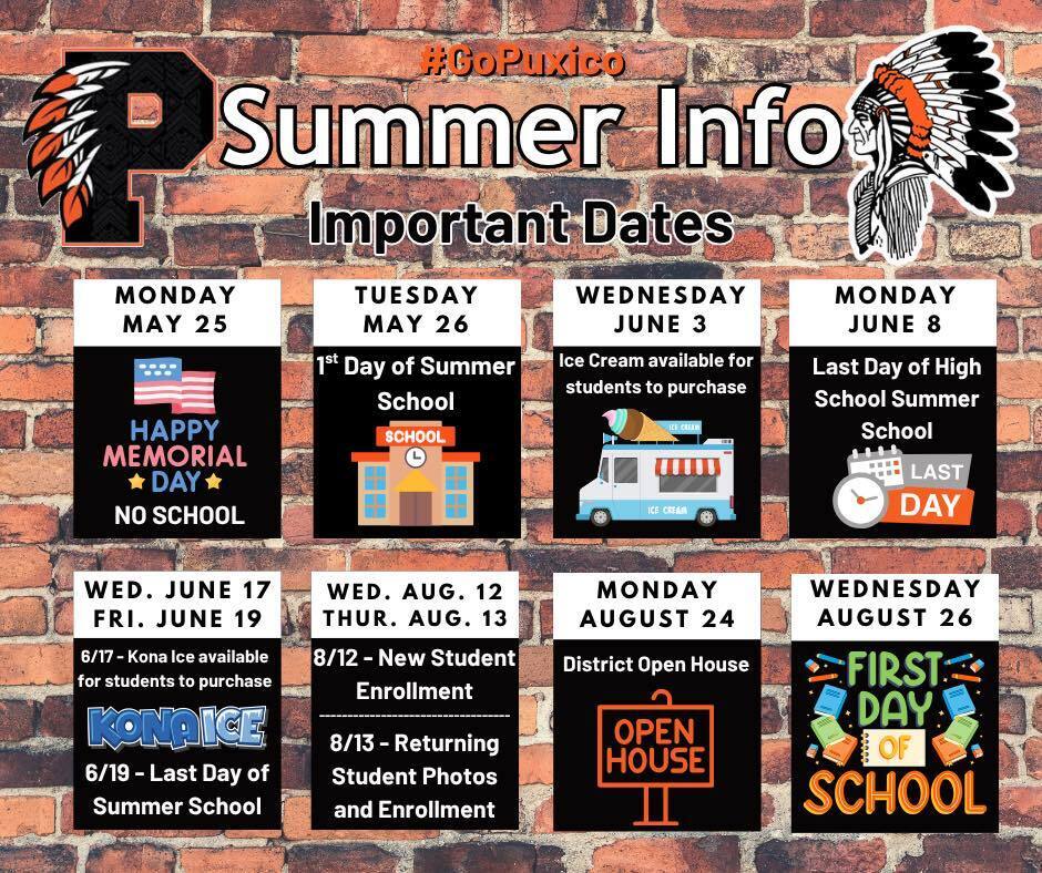 Important Summer Dates