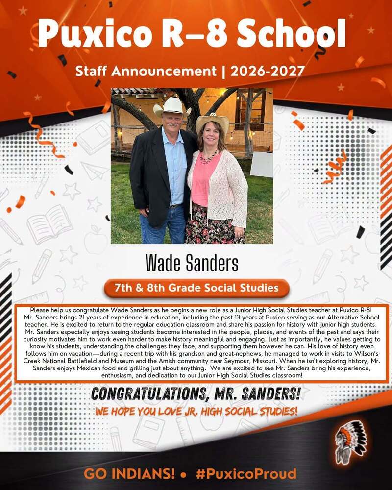 Congratulations on your move, Mr Sanders!
