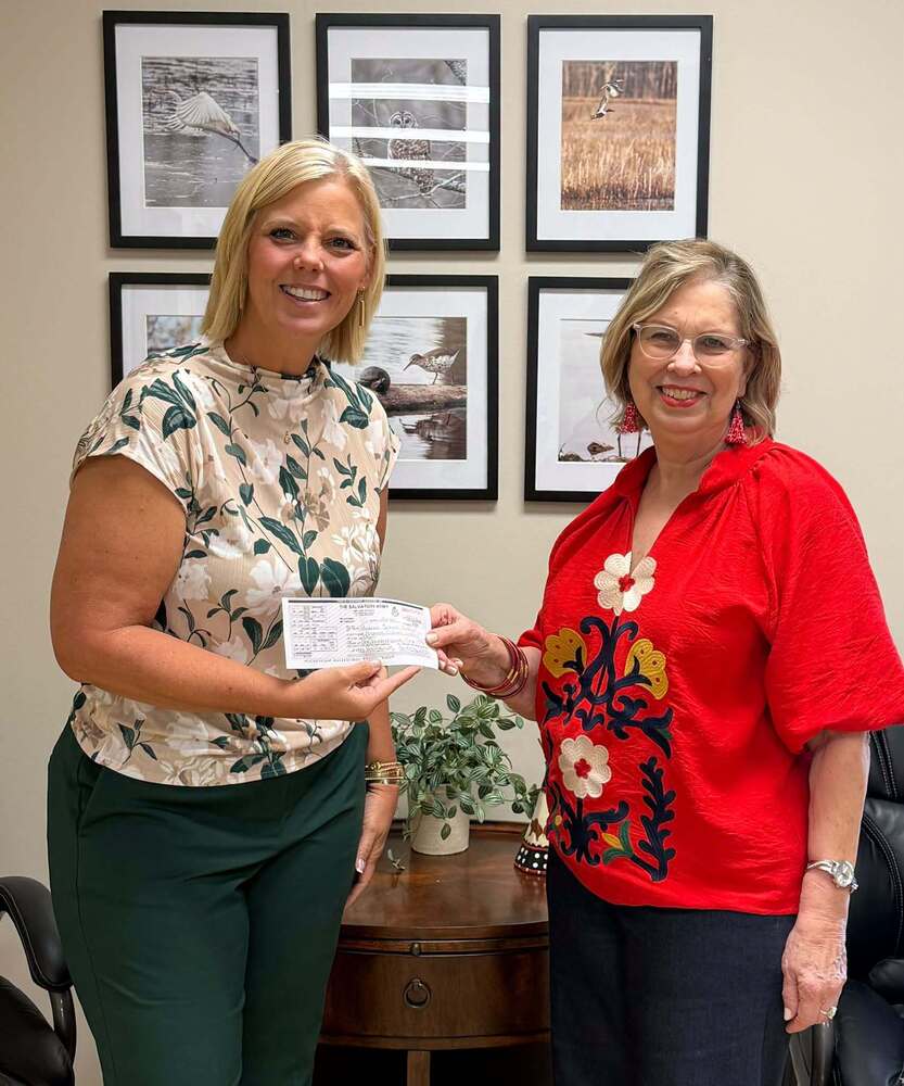 It was an honor to have Puxico School Retiree, Mrs. Kathy Ginn, back on campus. We appreciate her delivery of a donation on behalf of the Salvation Army. As requested, the donation will be used toward unpaid meal balances for our students. Thank you, Mrs. Ginn, and to the Salvation Army for thinking of our students