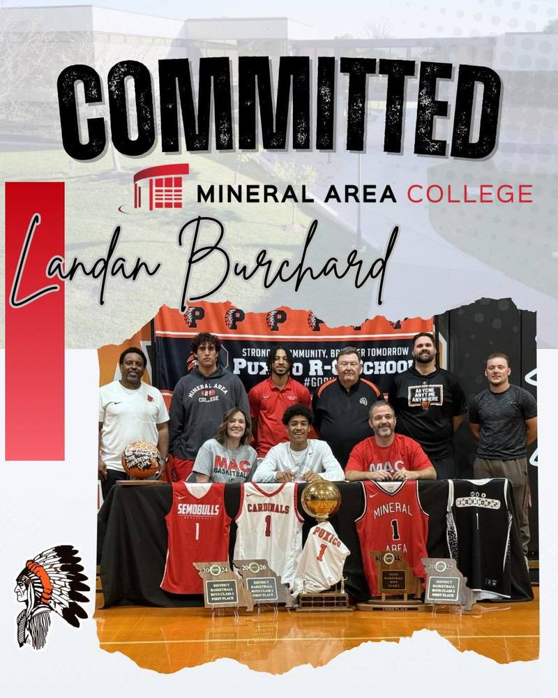 Landan Burchard signs for Mineral Area College