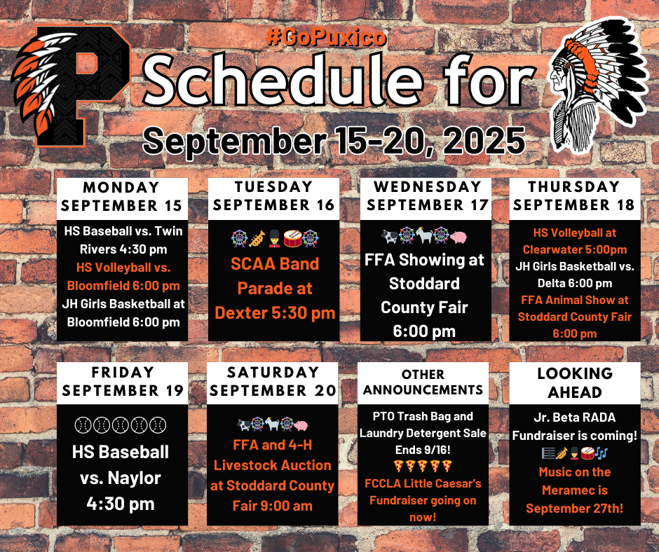 Weekly Update 9/15-9/20