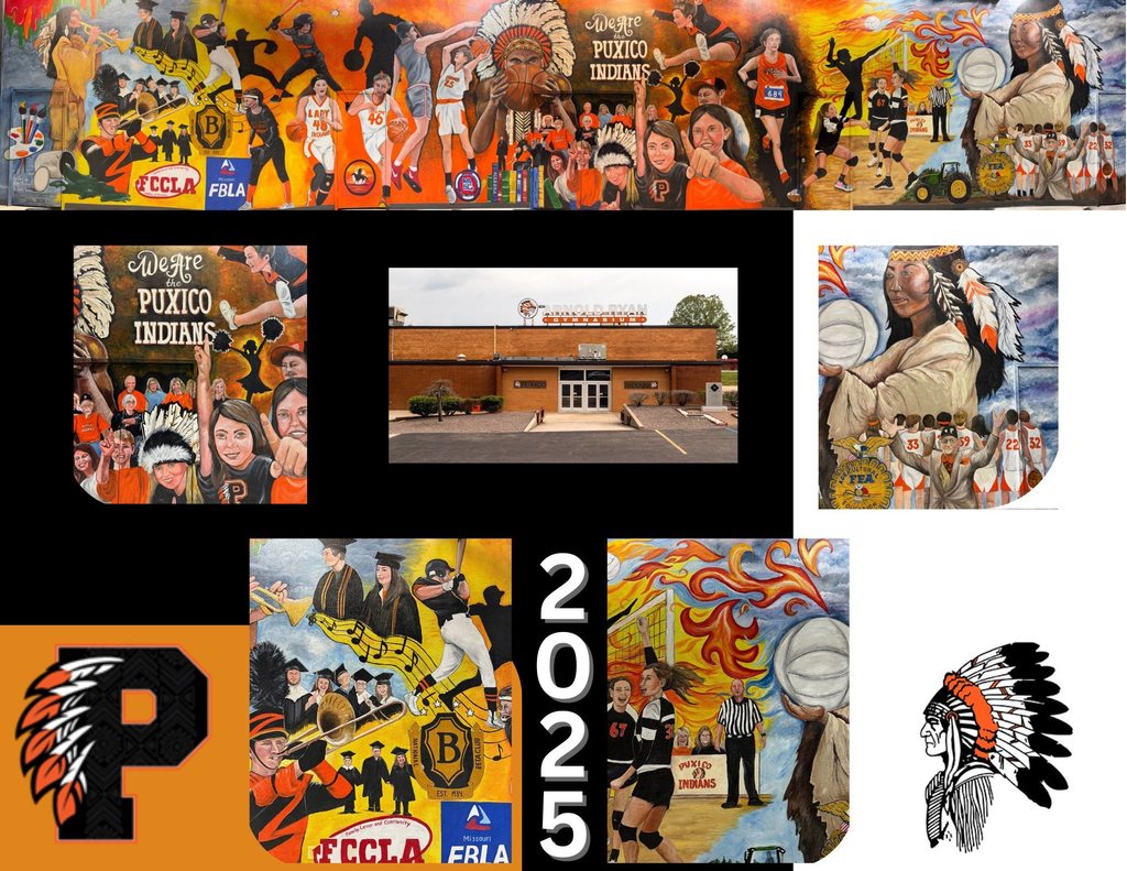 Puxico Spirit of the School Mural