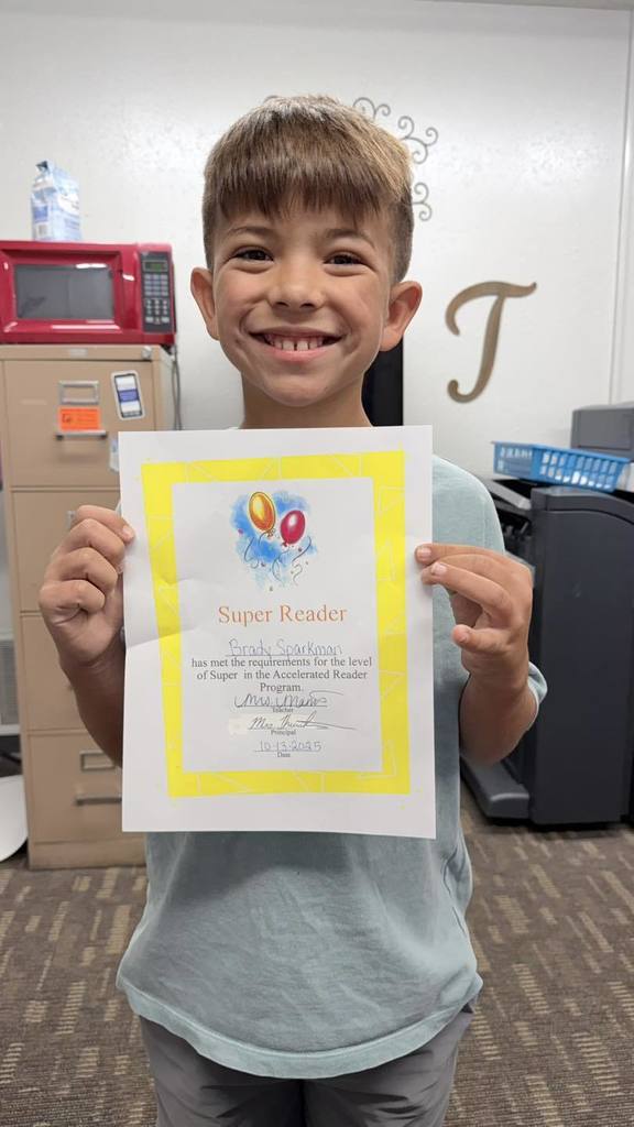 These awesome kids have met their reading goals! We are so proud of you!