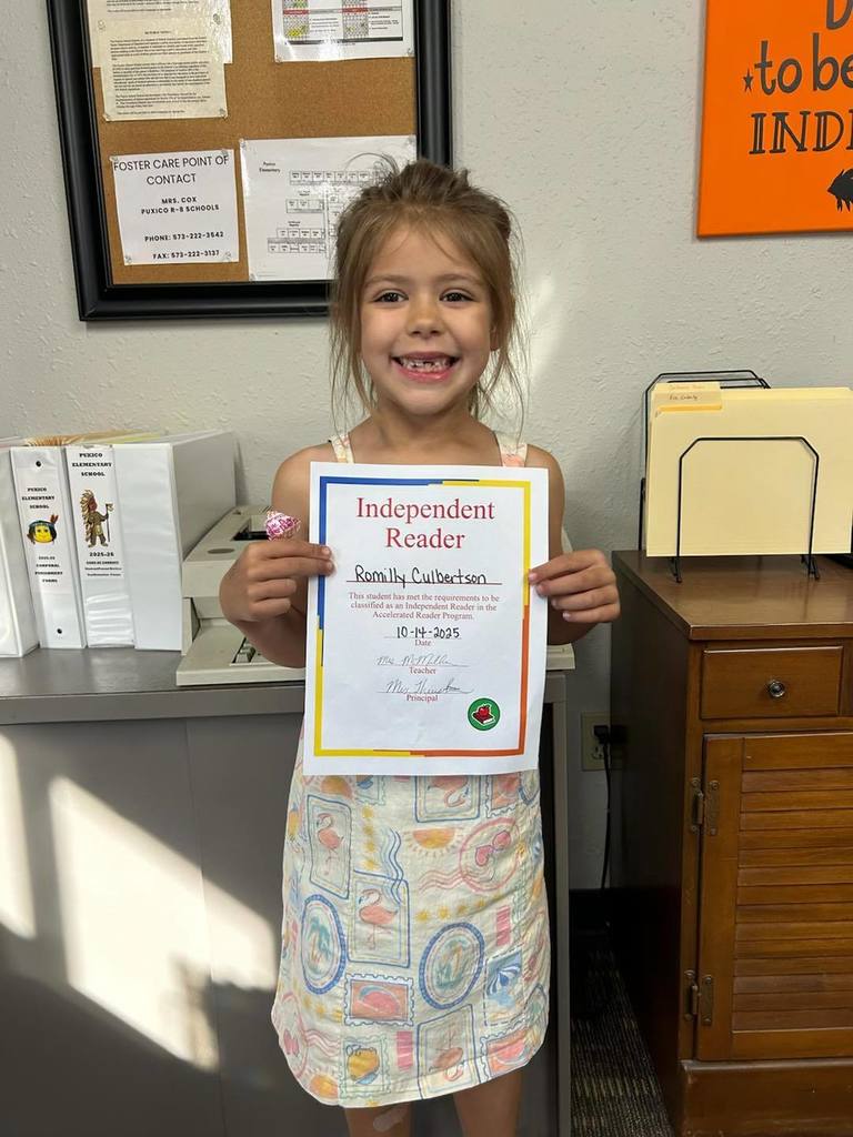 These awesome kids have met their reading goals! We are so proud of you!