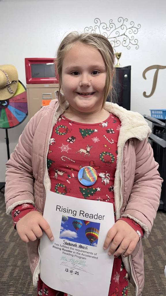 We are so proud of these kids for meeting their reading goals! 📚✨