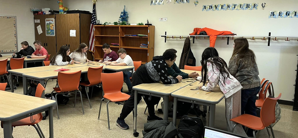 Mrs. Smothers’ 6th grade Social Studies Classes worked at stations, and in groups, while reviewing for their upcoming final. In the stations the students had to put the United States back together, after they were dismantled by “The Wet Bandits,” the Scrooge mixed up all of the states and capitals, and the kids had to rhyme like Dr. Suess’ making a story using the names of states and capitals.