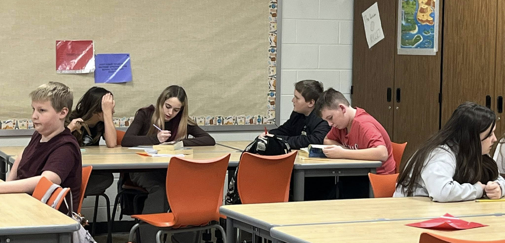 Mrs. Smothers’ 6th grade Social Studies Classes worked at stations, and in groups, while reviewing for their upcoming final. In the stations the students had to put the United States back together, after they were dismantled by “The Wet Bandits,” the Scrooge mixed up all of the states and capitals, and the kids had to rhyme like Dr. Suess’ making a story using the names of states and capitals.