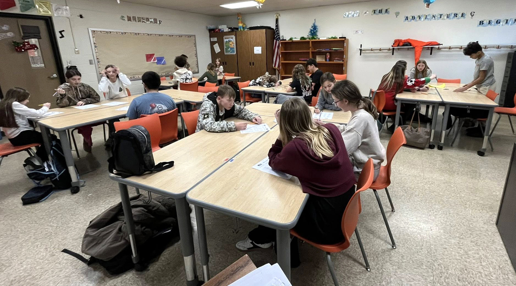 Mrs. Smothers’ 6th grade Social Studies Classes worked at stations, and in groups, while reviewing for their upcoming final. In the stations the students had to put the United States back together, after they were dismantled by “The Wet Bandits,” the Scrooge mixed up all of the states and capitals, and the kids had to rhyme like Dr. Suess’ making a story using the names of states and capitals.