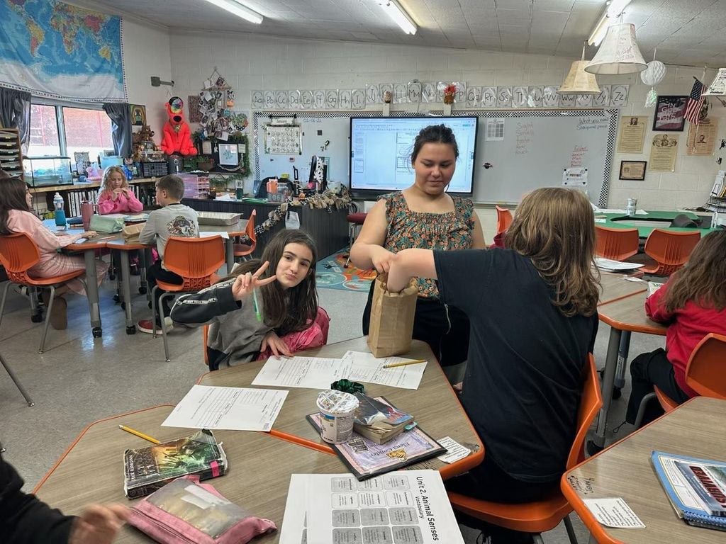 Our 4th grade students had a blast exploring their five senses today