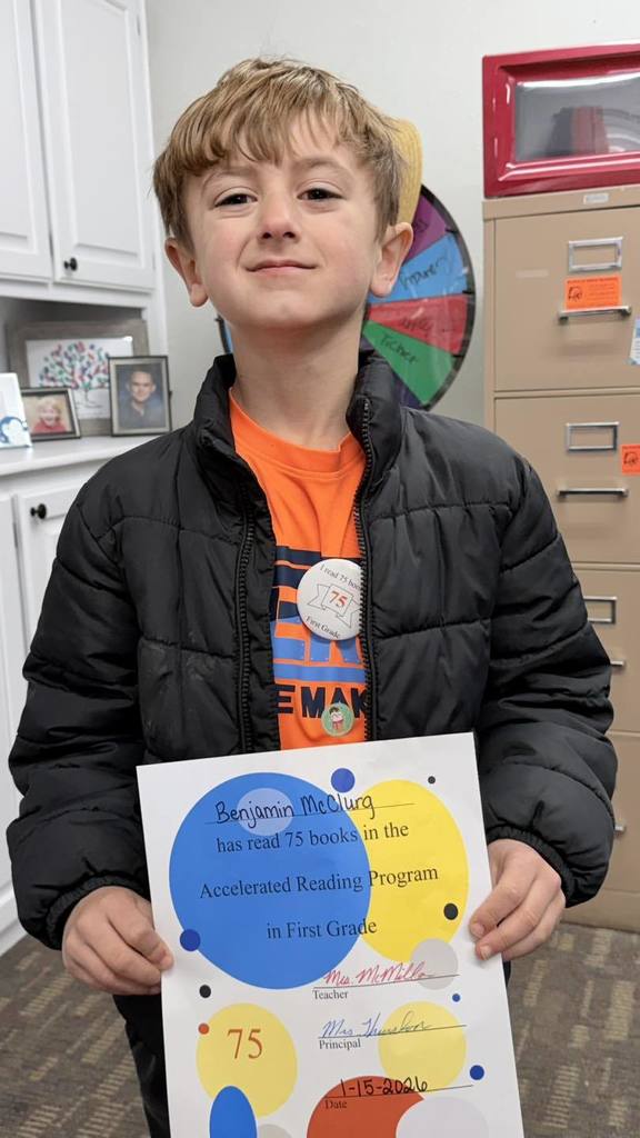 Congratulations to these students for meeting their reading goals! We are so proud of you! 