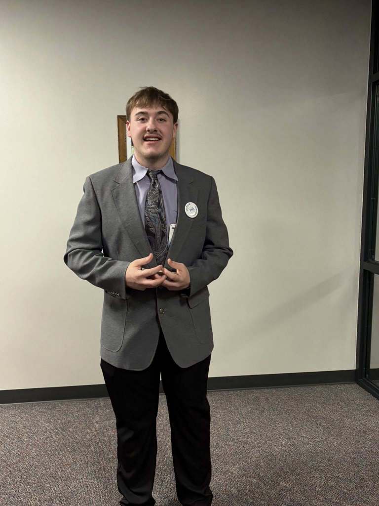 Congratulations to Brayden Zych on an amazing showing at this year’s state CDC! He placed FIRST in Poetry-Spoken Word, AND he earned the Southeast Representative State Officer position. We’re all so proud of you, Brayden!