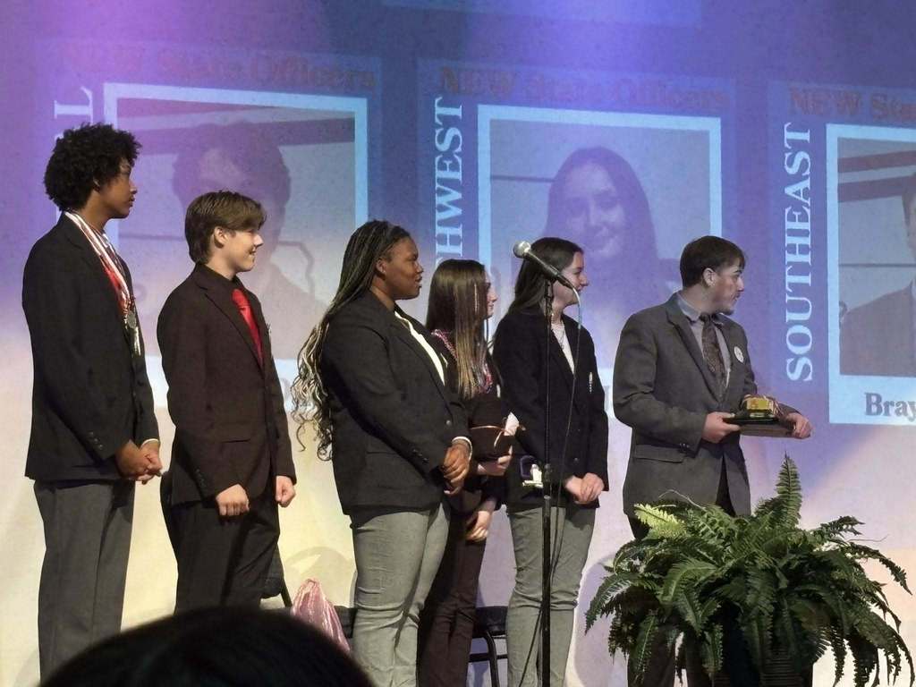 Congratulations to Brayden Zych on an amazing showing at this year’s state CDC! He placed FIRST in Poetry-Spoken Word, AND he earned the Southeast Representative State Officer position. We’re all so proud of you, Brayden!