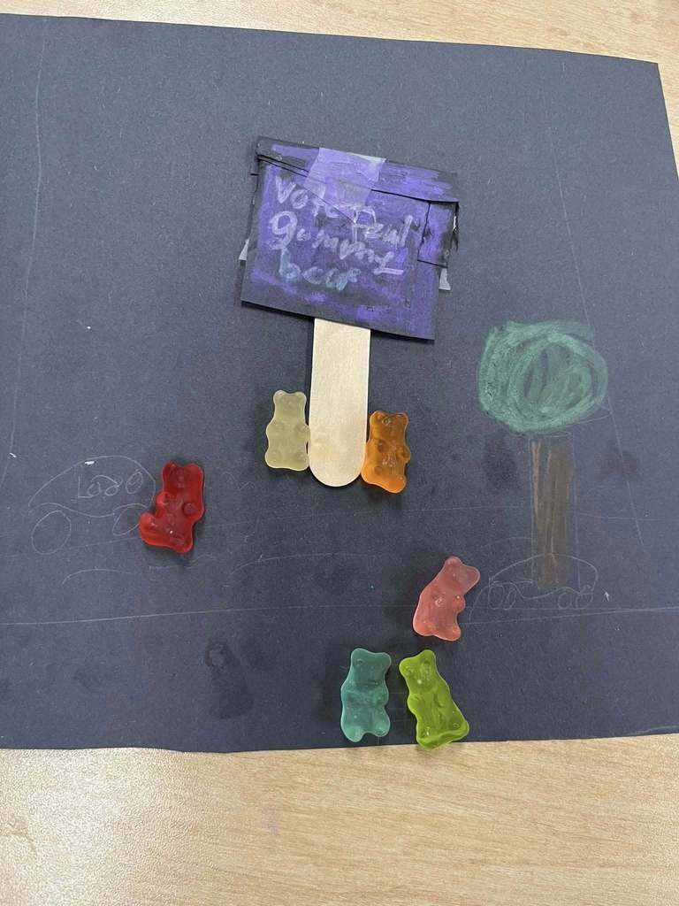 Mrs. Smothers 6th grade Social Studies classes got their creative hats on this week and recreated the different types of government using gummy bears!