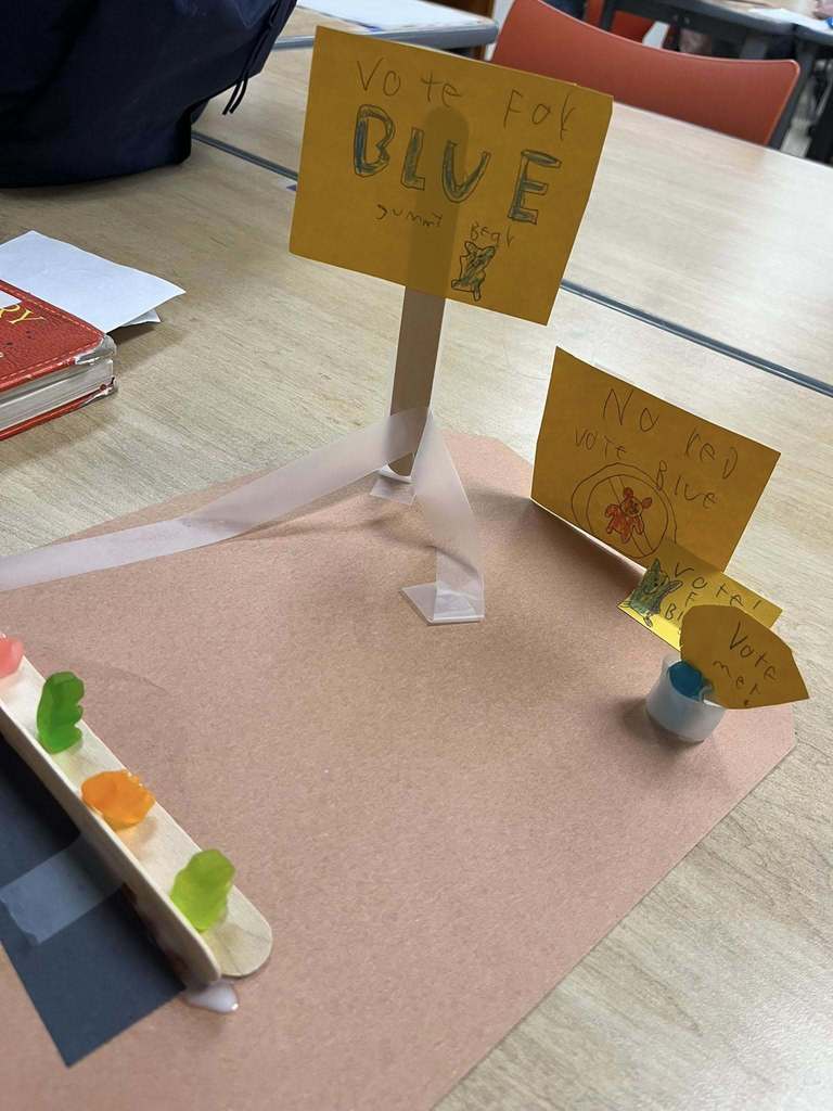 Mrs. Smothers 6th grade Social Studies classes got their creative hats on this week and recreated the different types of government using gummy bears!