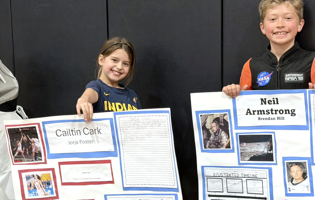 Our 2nd graders brought history to life with their very own Living Wax Museum! 🖤🧡 Students researched historical figures and teamed up with our 4th graders to create speeches and posters. They proudly presented their projects to the entire elementary school and then wowed our community with an evening performance! We are incredibly proud of the hard work, confidence, and collaboration these students demonstrated. What an amazing learning experience! A big THANK YOU to our 2nd grade teachers for creating such a meaningful and engaging opportunity for our students. 👏 Great job, everyone!