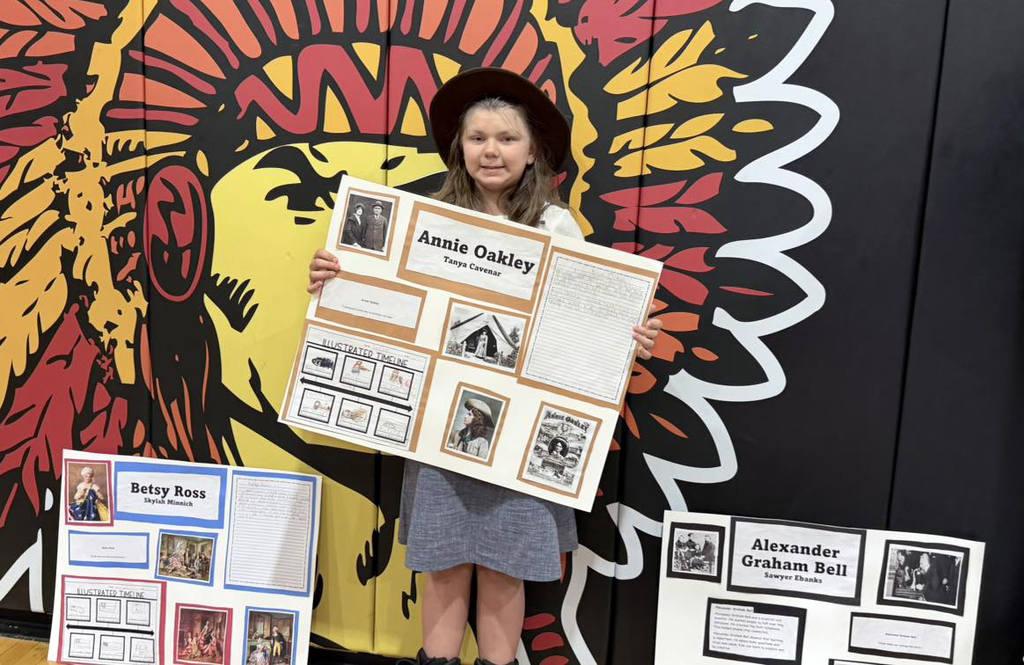 Our 2nd graders brought history to life with their very own Living Wax Museum! 🖤🧡 Students researched historical figures and teamed up with our 4th graders to create speeches and posters. They proudly presented their projects to the entire elementary school and then wowed our community with an evening performance! We are incredibly proud of the hard work, confidence, and collaboration these students demonstrated. What an amazing learning experience! A big THANK YOU to our 2nd grade teachers for creating such a meaningful and engaging opportunity for our students. 👏 Great job, everyone!
