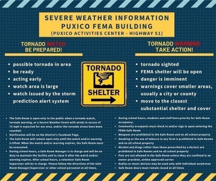 Tornado Shelter Info