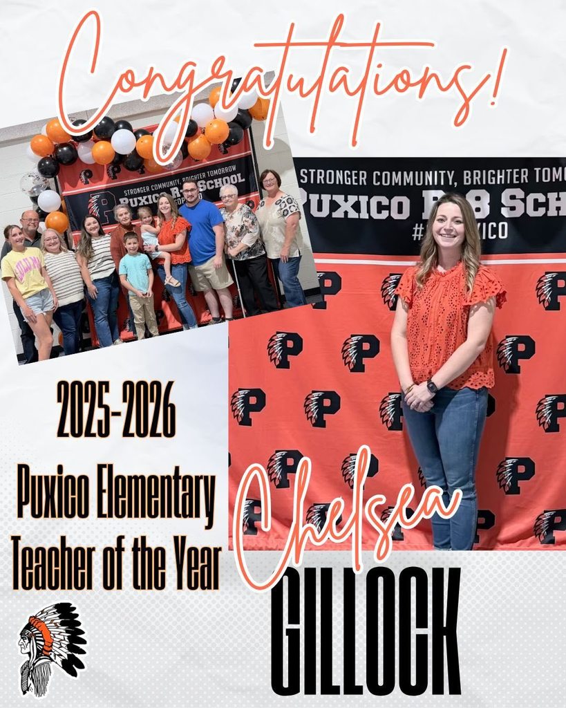 Chelsea Gillock – Elementary Teacher of the Year A dedicated 3rd grade teacher who creates meaningful learning experiences and builds strong relationships with students and families.