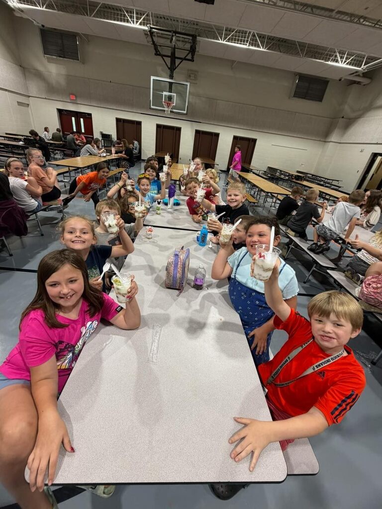 Yogurt Parfait Day in 3rd Grade cooking class