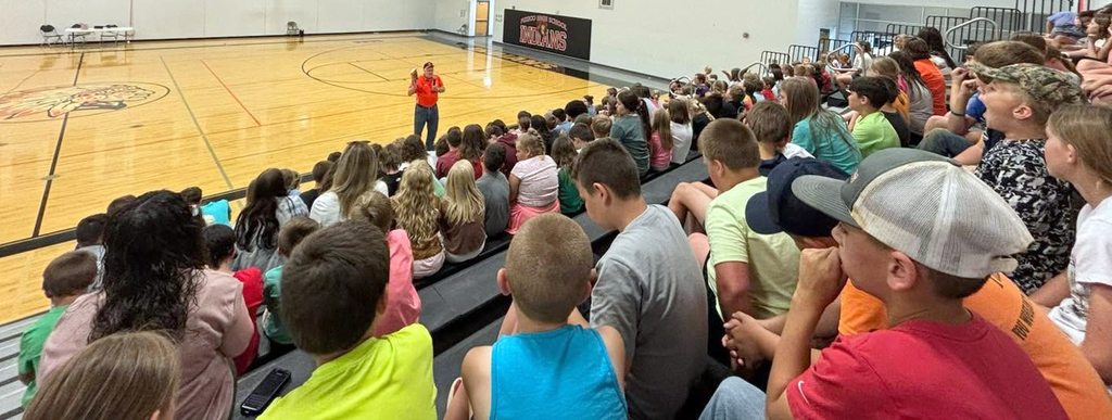 Today, our students had the privilege of listening to Mr. (Coach)Ron Clinton, a former Puxico teacher, share his knowledge about the rich history of Puxico Homecoming.