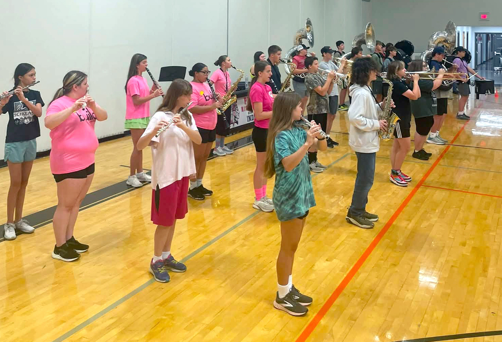Band Camp - Day 3. We are incredibly proud of the hard work and positive attitudes of these students.