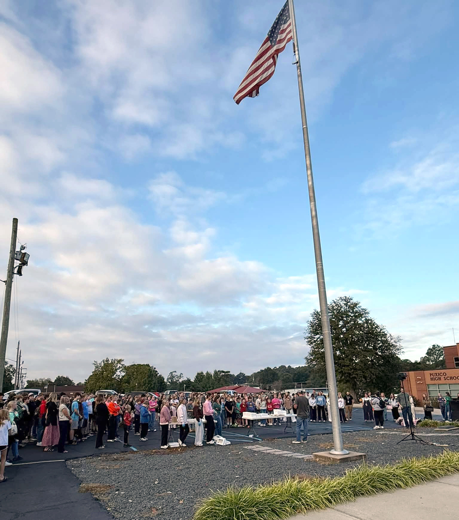 🙏 FCS celebrates with the community united in prayer 🙏 On Wednesday, September 23, an estimated 270 students, staff members, and community members gathered for See You at the Pole. The Fellowship of Christian Students was blessed by the many people who helped make this special morning possible. They sincerely thank Mrs. Ashley Woolard for her wonderful assistance, the Ministerial Alliance for providing delicious donuts from Lowery Acres, and Mr. Brad Watkins for sharing an inspiring message about God’s great love. Thank you to everyone who worked behind the scenes and to each person who joined them. We are grateful for the opportunity to support our students as they came together in faith and united in prayer. 🧡🖤 #SeeYouAtThePole2026