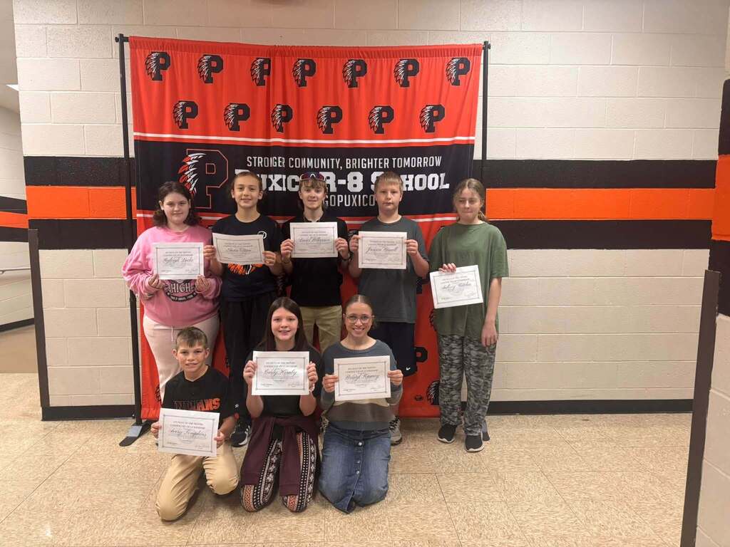 Leadership Student of the Month!  This month, we had the honor of recognizing students who demonstrate what true leadership looks like, not just by being in charge, but by the way they treat others, make good choices, and lead by example.  Leadership isn't always about having the loudest voice or being the one in front. Sometimes, leadership looks like helping a classmate, showing kindness, including others, making good choices, or doing the right thing when no one is watching. Congratulations to our Leadership Students of the Month!  We are so proud of you and grateful for the example you set for those around you! Keep leading, keep encouraging, and keep being YOU