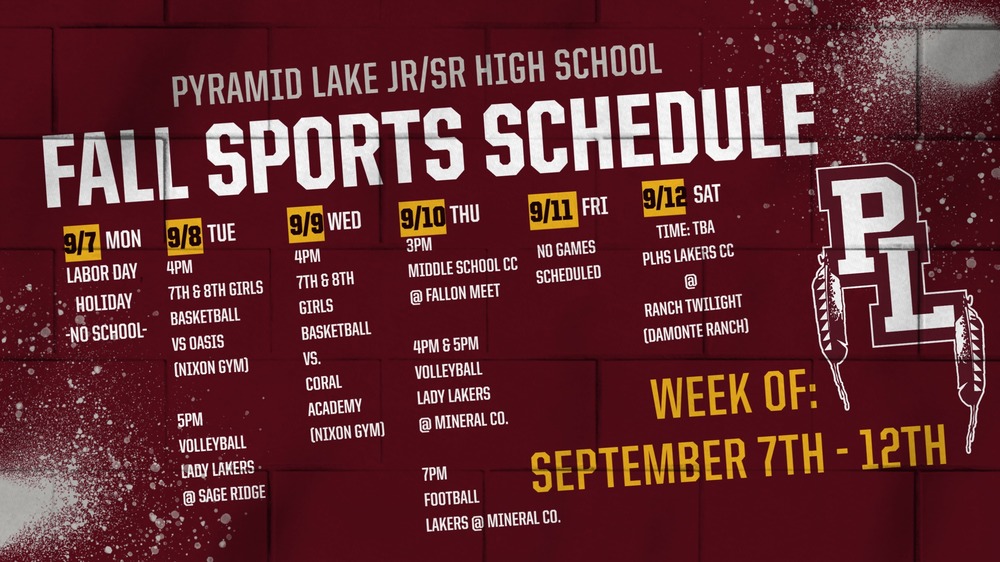 Fall Sports Schedule