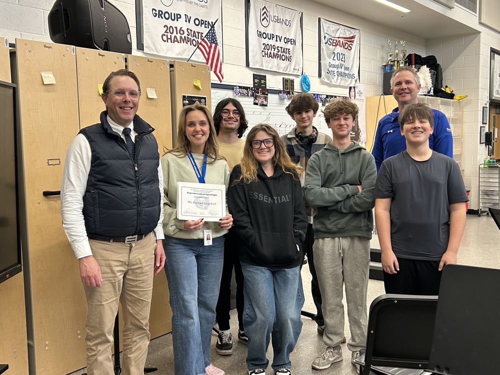 Congratulations Ms. Urquhart - QCHS's Superintendent Spotlight