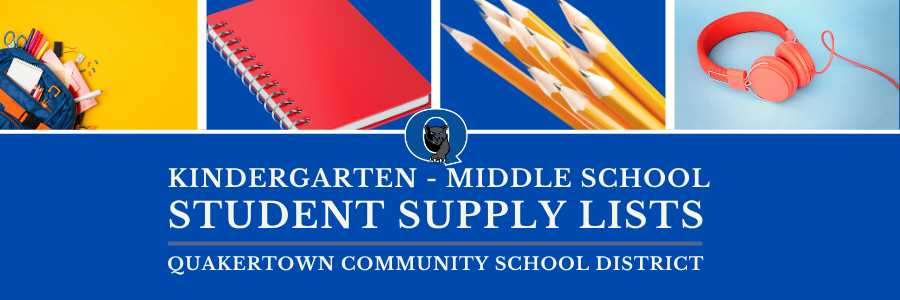 K - Middle School Student Supply Lists