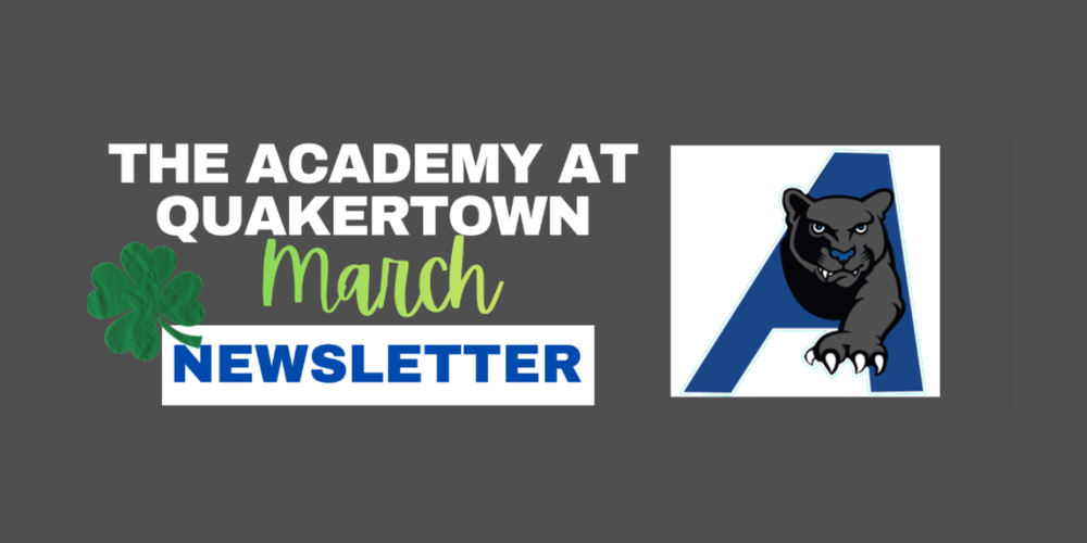 The Academy at Quakertown - March Newsletter Cover Photo