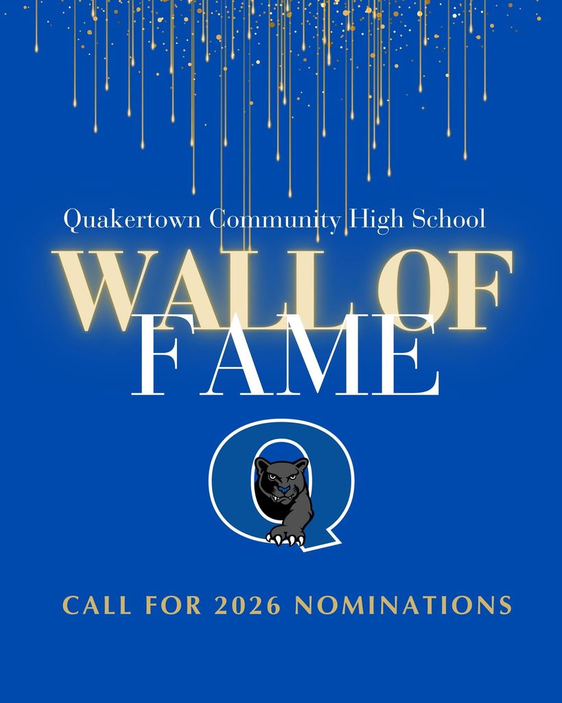 Quakertown Community High School Principal, Dr. Mattias van 't Hoenderdaal is seeking Wall of Fame nominations from the public. Alumni considered will have demonstrated exceptional achievement in a career or have contributed significantly to the health, welfare or human rights of the local, state, national, or international community. To nominate a graduate you must have ready: A current resume of the nominee Year of Graduation Educational Background Special Awards and Service Efforts A statement of 500 words or less which describes the qualifications for the award